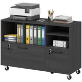 Caisson de bureau mobile verrouillable avec station de recharge