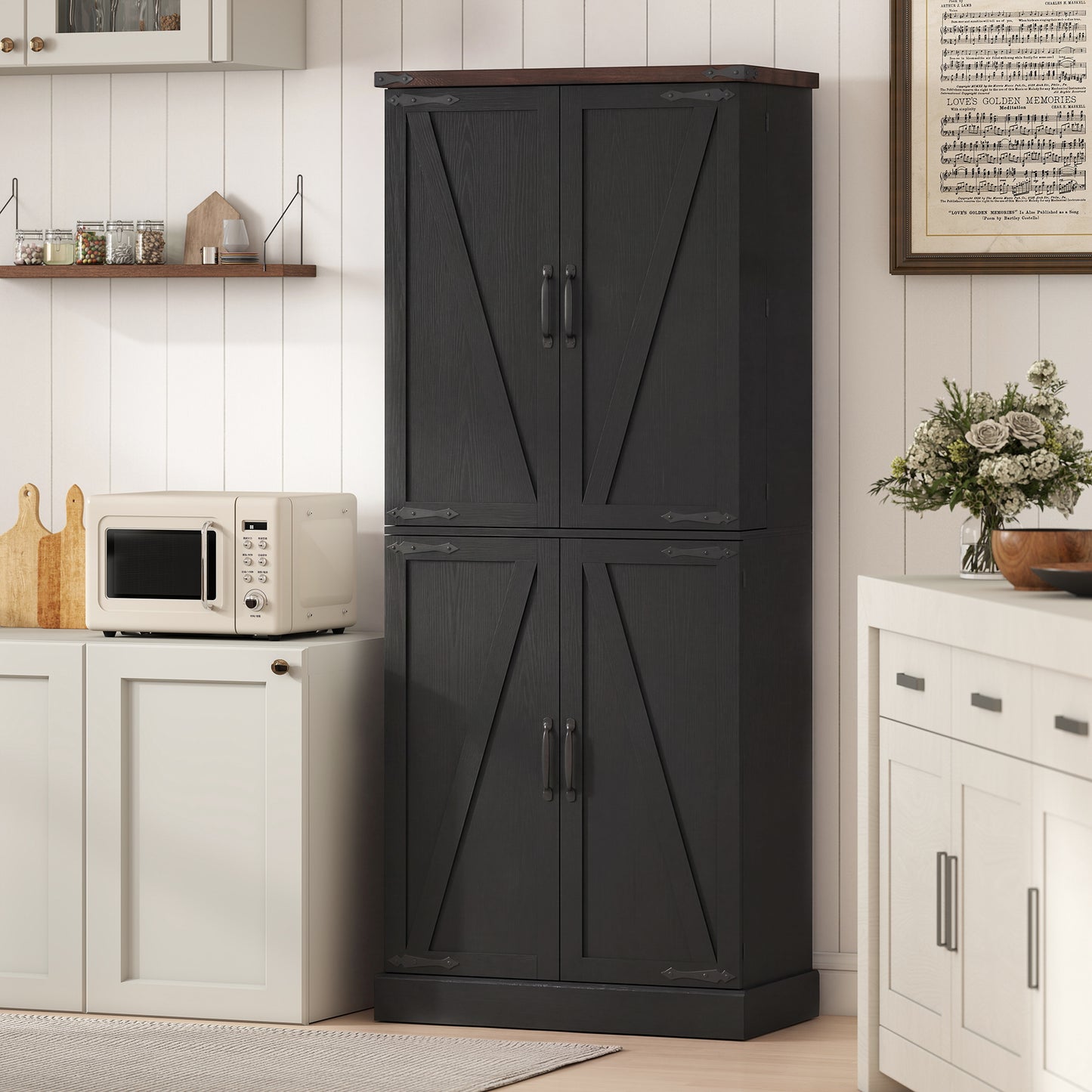 Armoire-garde-manger style fermette 183 cm