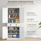 Armoire-garde-manger haute 4 portes avec tiroir