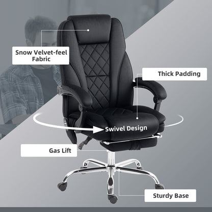 Chaise bureau massage inclinable avec repose-pieds ajustable