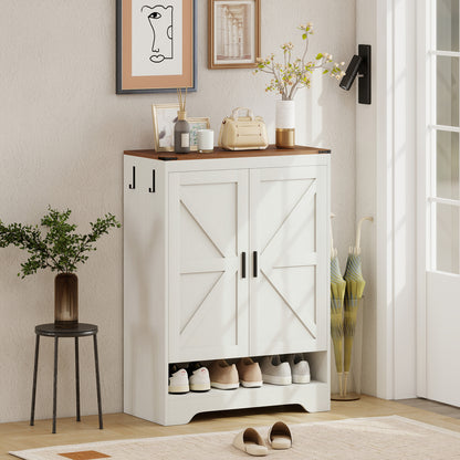 Meuble à chaussures rustique pour rangement d'entrée