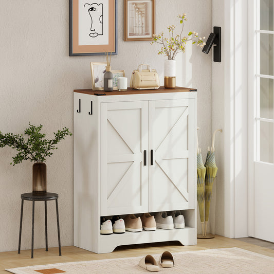 Meuble à chaussures rustique pour rangement d'entrée