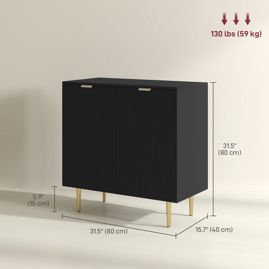 Armoire de Rangement Cuisine Moderne Aosom avec Étagères Ajustables