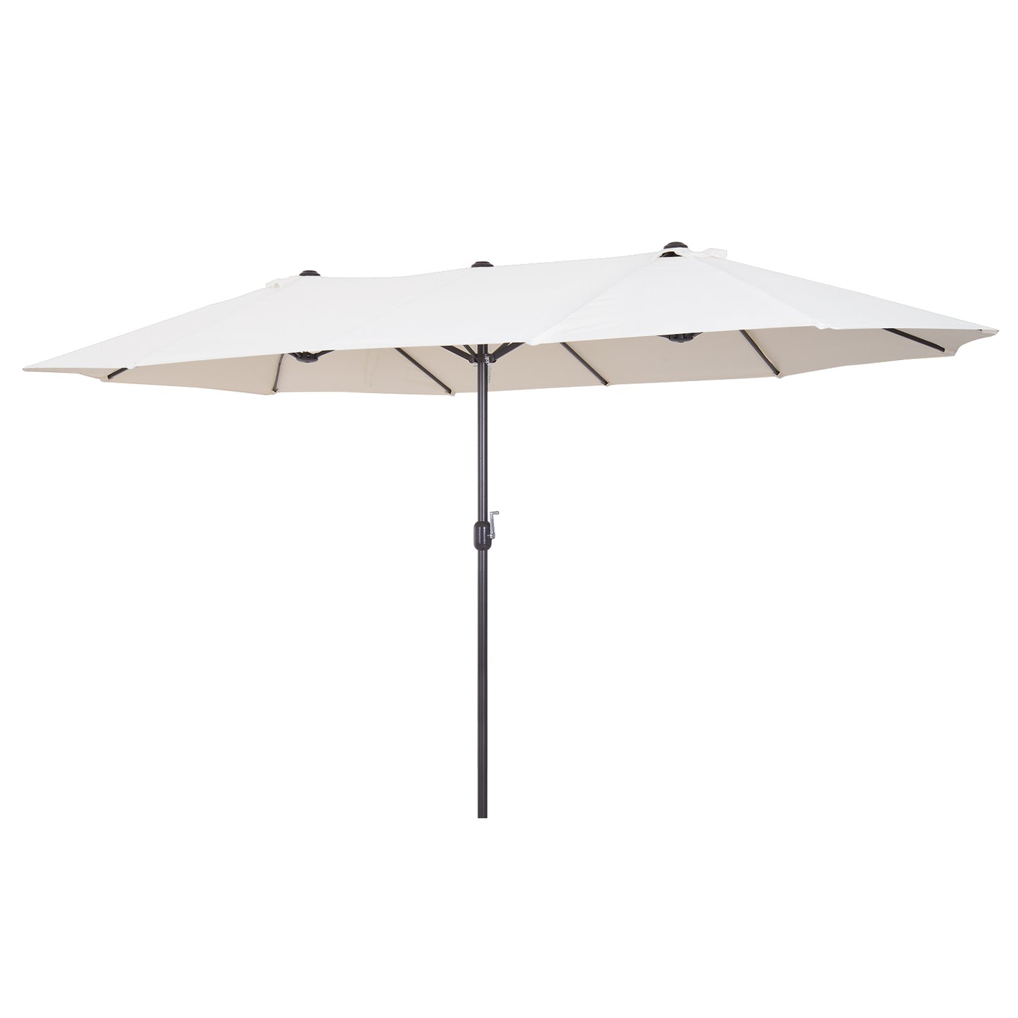 Parasol de patio double face rectangulaire 457 cm