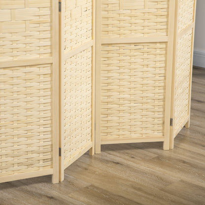 Paravent 4 panneaux bambou style rustique
