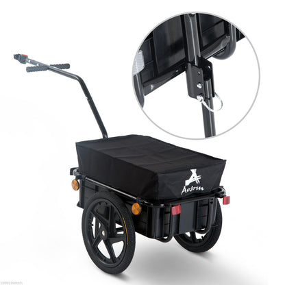 Remorque cargo vélo roues gonflables grande capacité