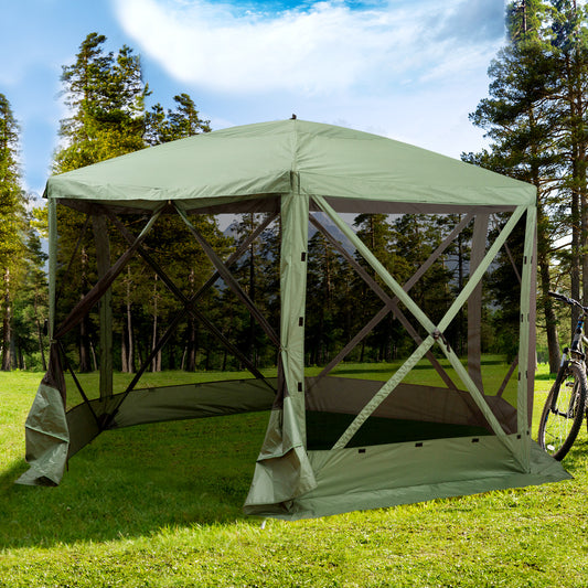 Tente abri hexagonale automatique 366 x 366 cm