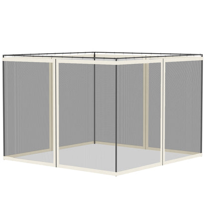 Moustiquaire de remplacement pour gazebo 3 x 3,6 m