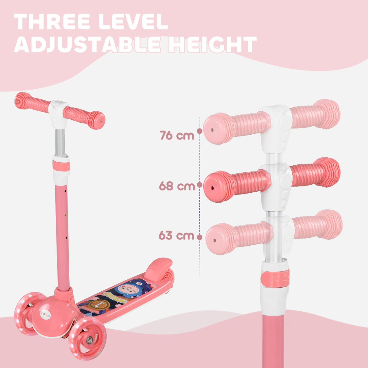 Trottinette à trois roues pour enfants réglable
