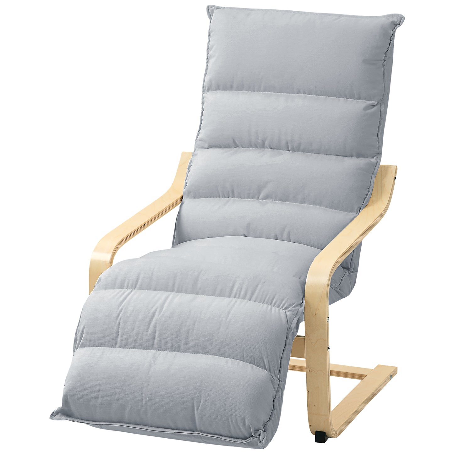 Fauteuil d'appoint velours avec repose-pieds intégré