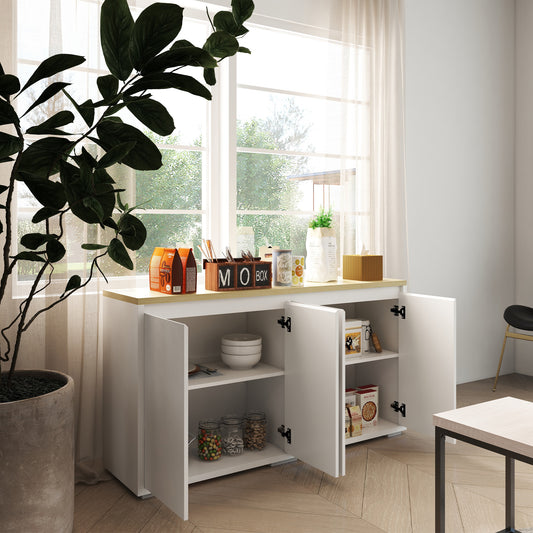 Buffet de salon moderne avec portes et tablettes réglables
