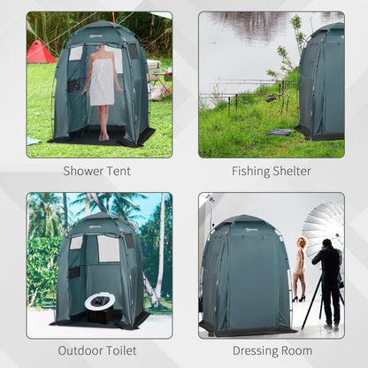 Tente de douche portable 152x152x208cm vestiaire camping