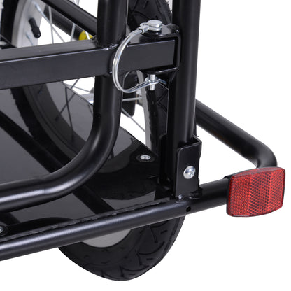 Remorque cargo vélo pliable à attelage universel
