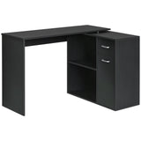 Bureau d'angle rotatif 180° avec rangements