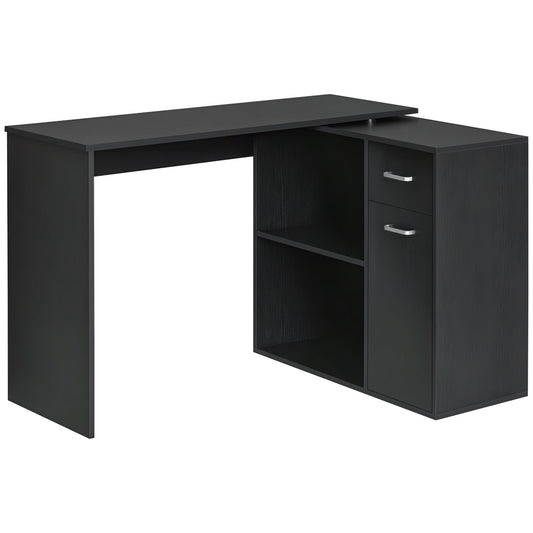 Bureau d'angle rotatif 180° avec rangements