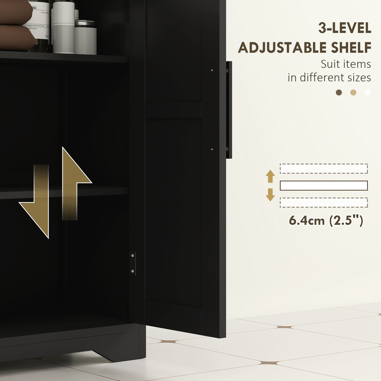 Armoire de salle de bain style fermette avec tiroirs