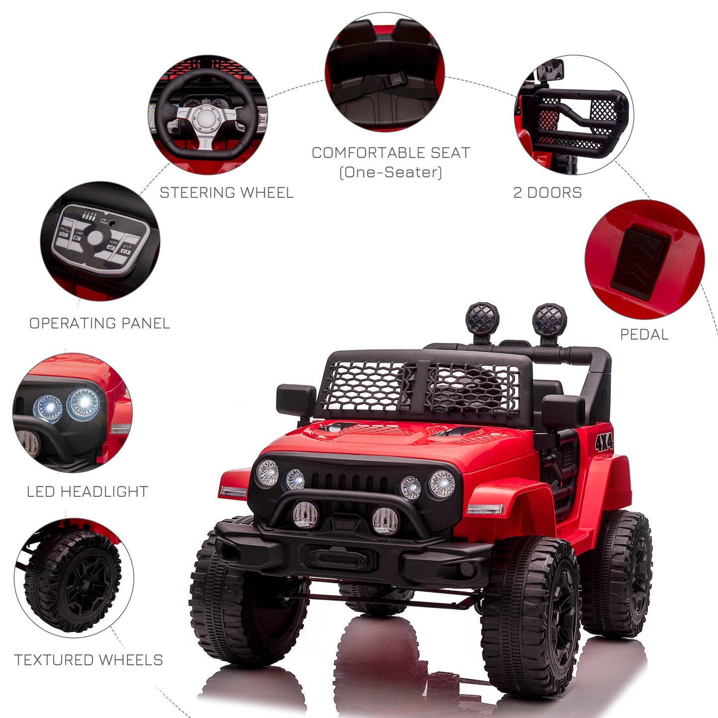 Auto électrique enfant télécommande parentale 12V