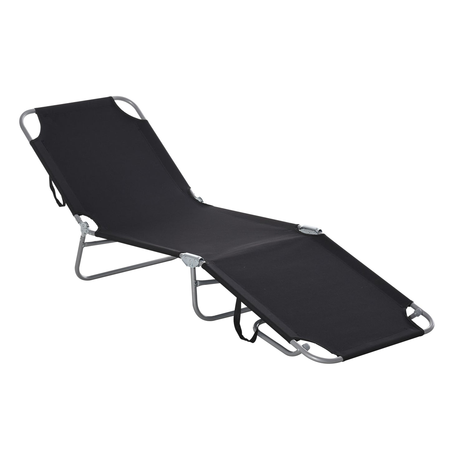 Chaise longue pliante extérieure à dossier réglable