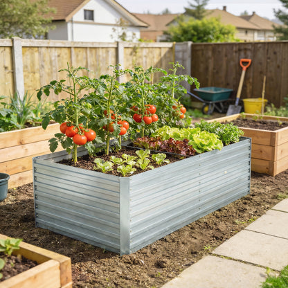 Bac jardinage surélevé galvanisé extra profond 152x91x60cm