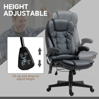Chaise de bureau massante chauffante inclinable haute