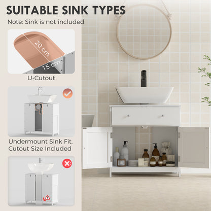 Meuble-lavabo autoportant de salle de bain avec tiroir