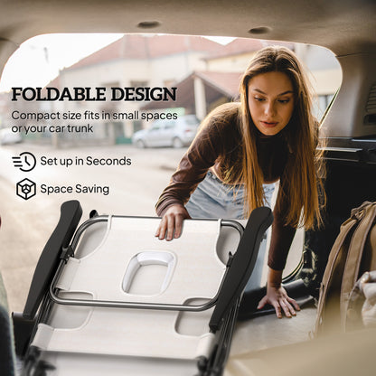 Chaise longue pliante avec dossier inclinable