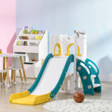 Glissoire 5-en-1 pour tout-petits avec panier de basket