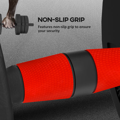 Haltères ajustables 2-en-1 20 kg — noir