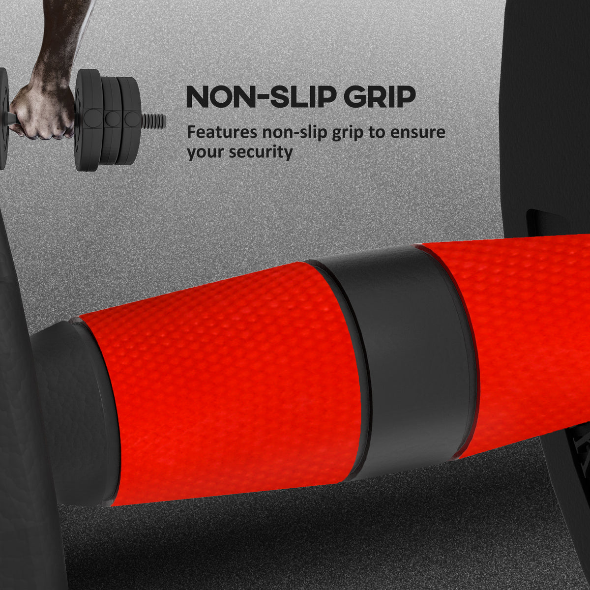 Haltères ajustables 2-en-1 20 kg — noir