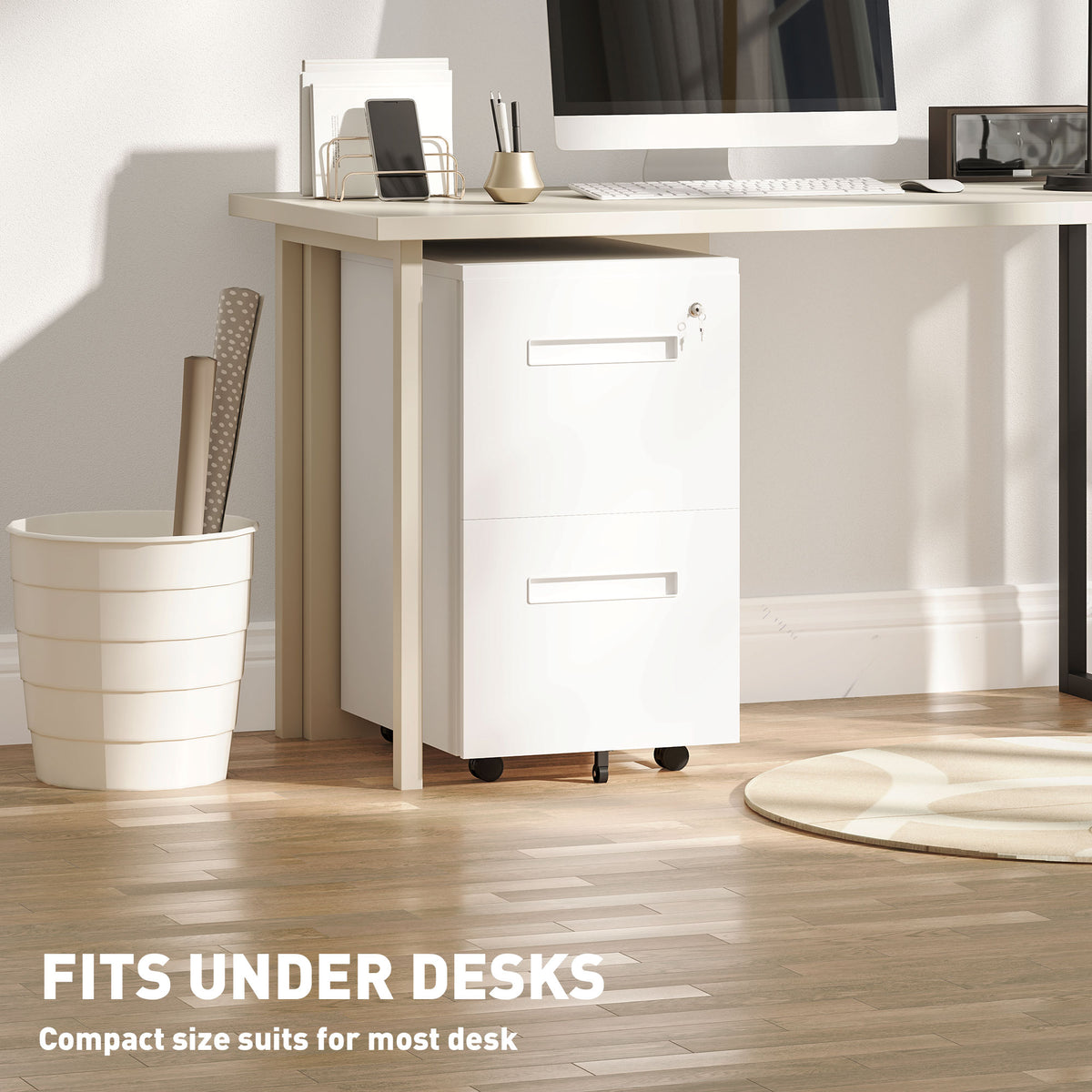 Classeur vertical de bureau verrouillable