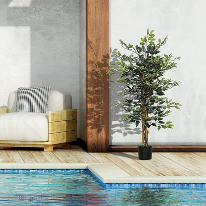 Ficus artificiel décoratif en pot