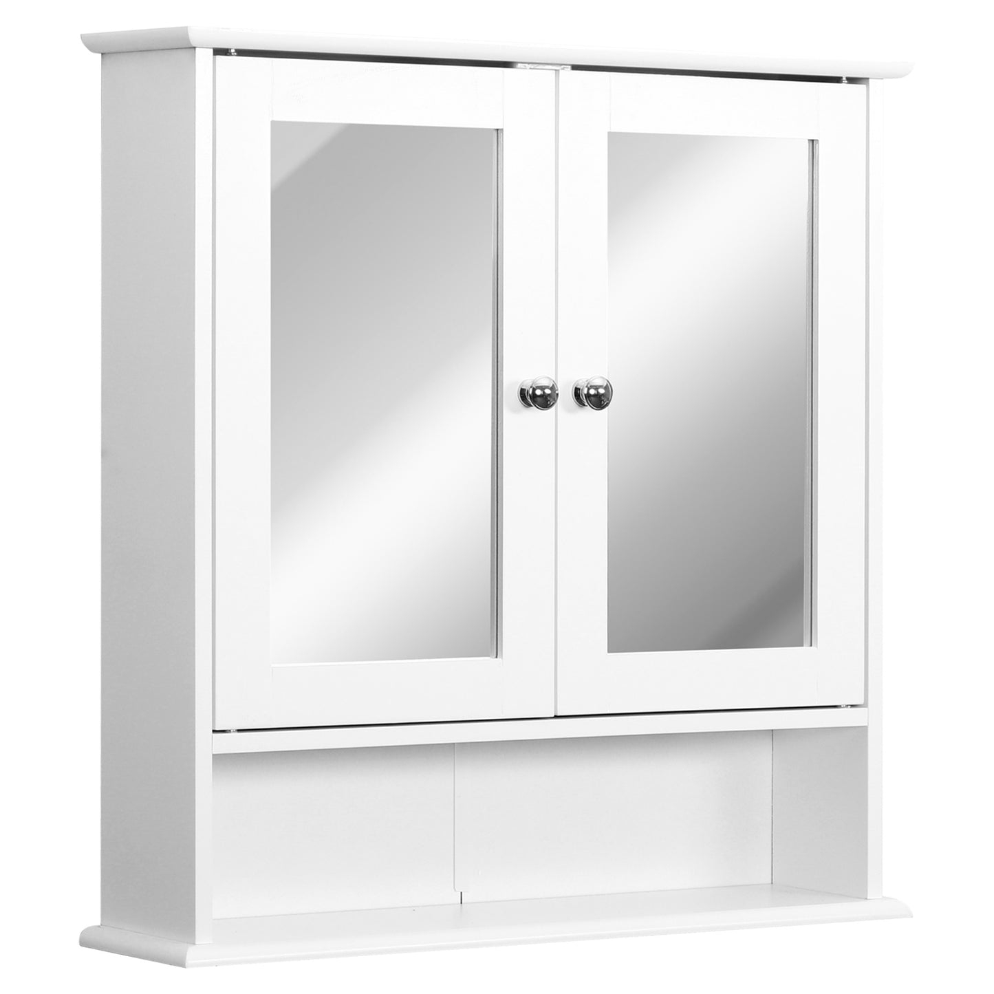 Armoire miroir murale salle bain portes doubles