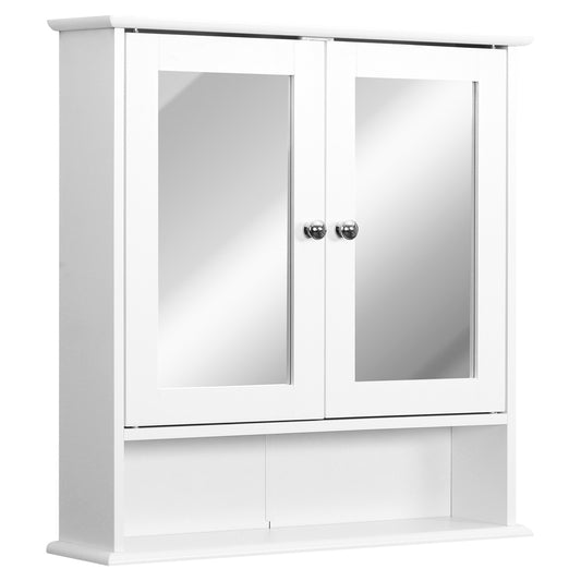 Armoire miroir murale salle bain portes doubles