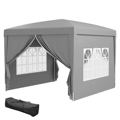 Tente de jardin escamotable 3 x 3 m avec sac de transport