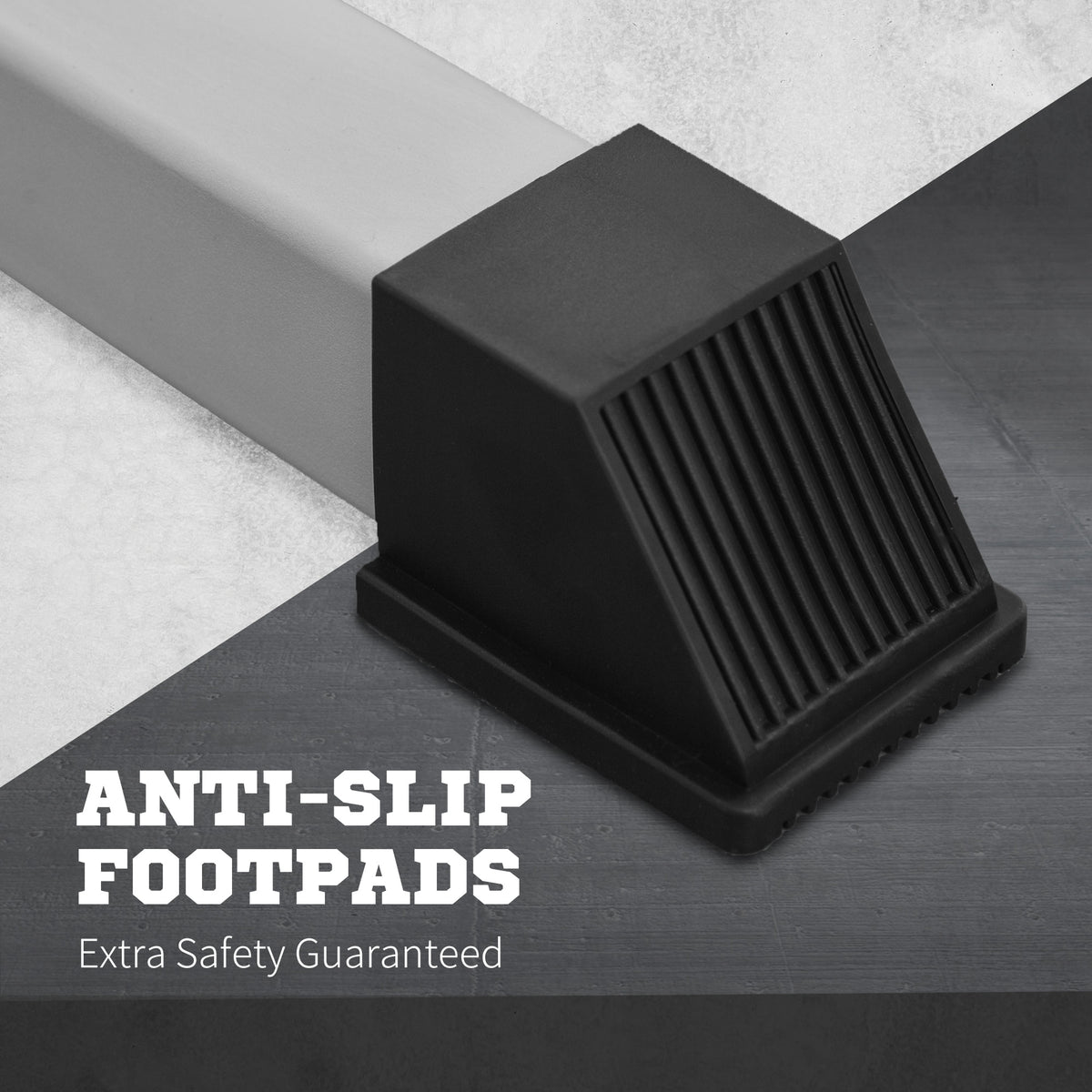 Support à squat ajustable robustesse acier — Lot de 2