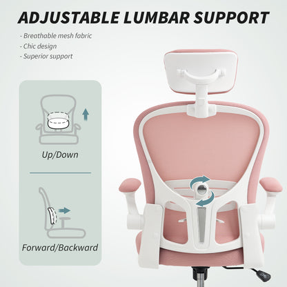 Chaise de bureau ergonomique avec support lombaire 4D