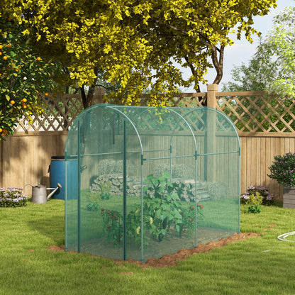 Cage de protection pour cultures avec porte zippée 122 x 244 cm
