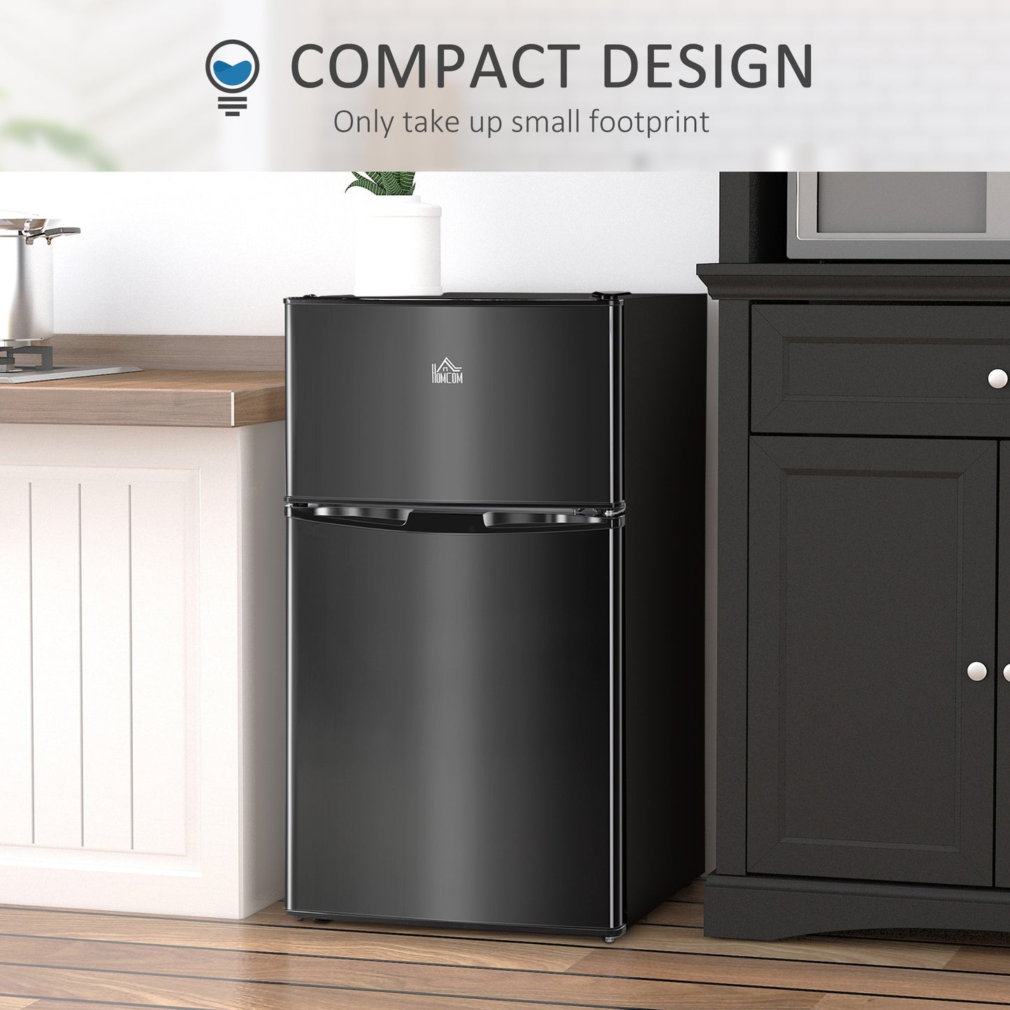 Mini réfrigérateur avec congélateur 91 L double zone