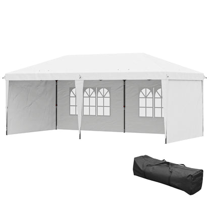 Tente de réception instantanée 6 x 3 m avec sac