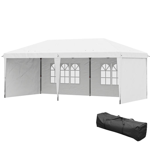 Tente de réception instantanée 6 x 3 m avec sac