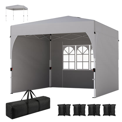 Tente de jardin escamotable UPF 50+ avec 3 parois