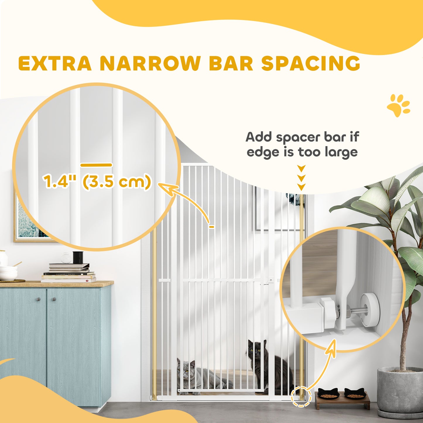 Barrière pour animaux extra haute 150 cm avec extensions