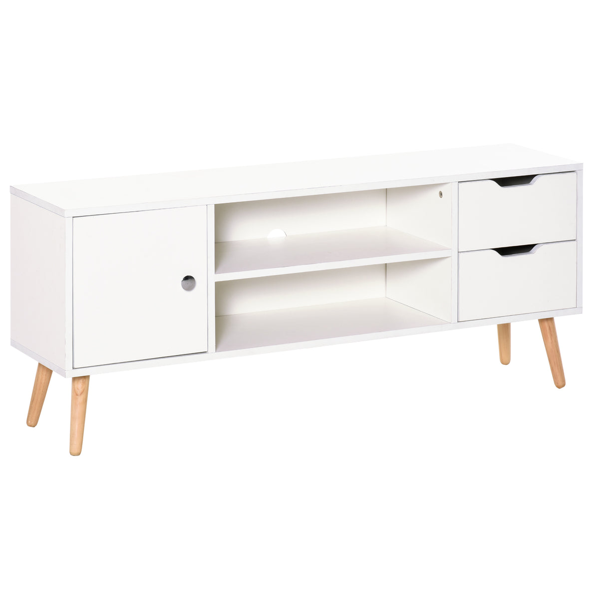 Meuble TV style scandinave pour téléviseurs de 127 cm max