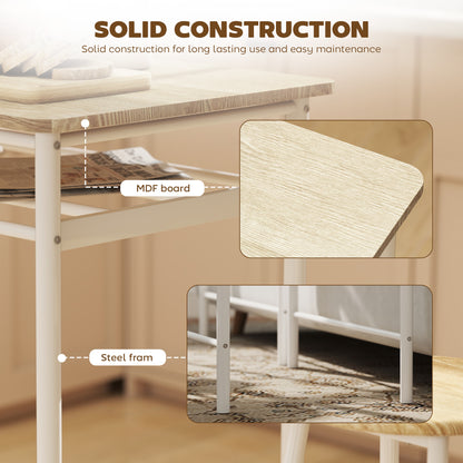 Ensemble comptoir 3 pièces avec table et tabourets