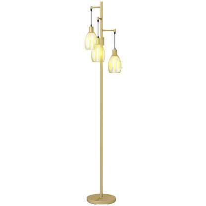 Lampadaire industriel 3 abat-jour suspendus, gradable