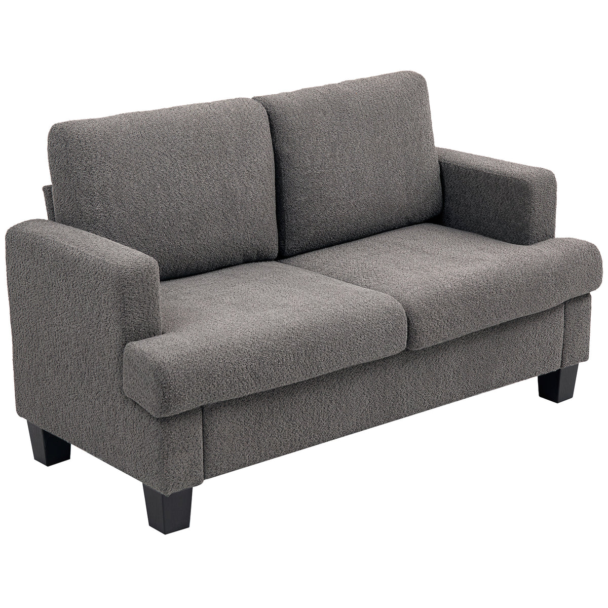 Sofa 2 places en chenille avec coussins lavables