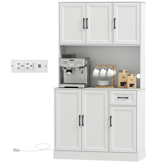 Armoire de cuisine avec station de recharge 180 cm