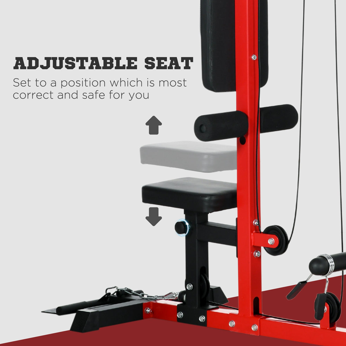 Machine de tirage dorsal pour musculation à domicile
