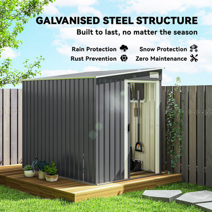 Remise de jardin en acier galvanisé avec design appentis
