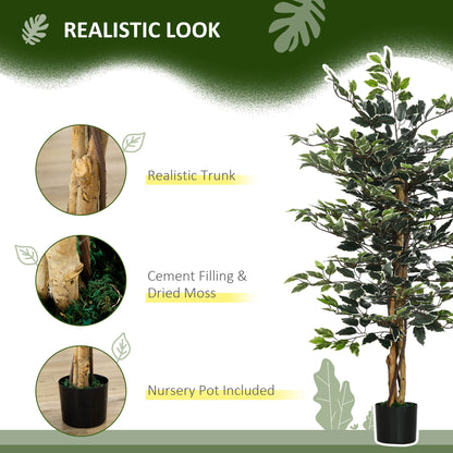 Ficus artificiel décoratif en pot